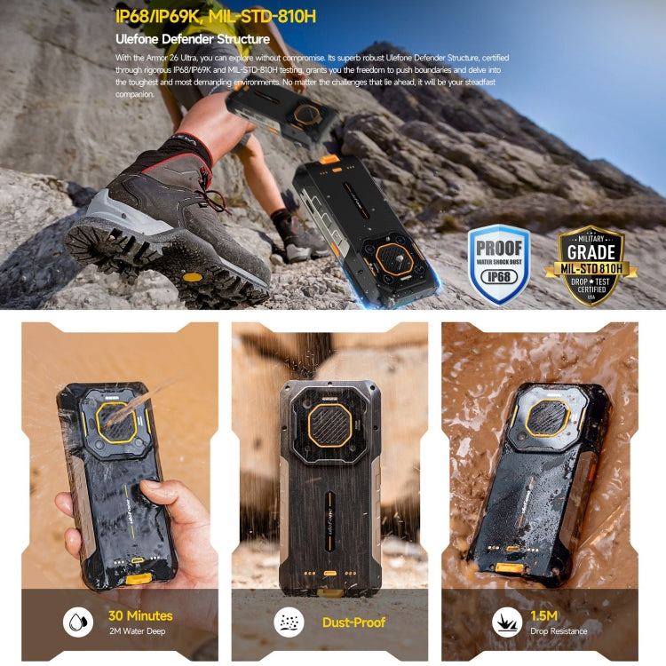 Ulefone Armor 26 Ultra Walkie-Talkie Version Rugged Phone, 6.78 inch Android 13 MediaTek Dimensity 8020 Octa Core, Network: 5G, NFC Ulefone Armor 26 Ultra Walkie-Talkie Version Rugged Phone, 6.78 inch Android 13 MediaTek Dimensity 8020 Octa Core, Network: 5G, NFC